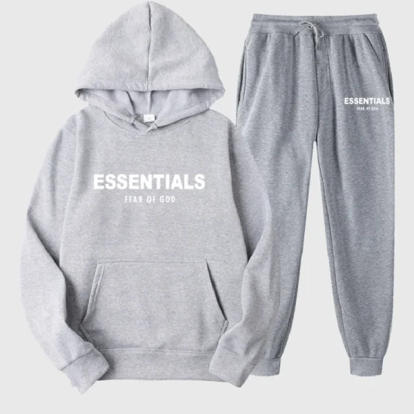 Essentials Hoodie Fear of God Gray TrackSuit (1)