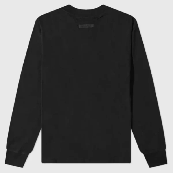Fear of God ESSENTIALS Long Sleeve Polo Sweatshirt Black (4)