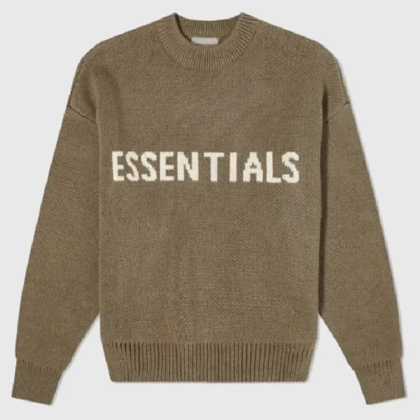 Fear of God Essentials Knitted Sweater Harvest (1)