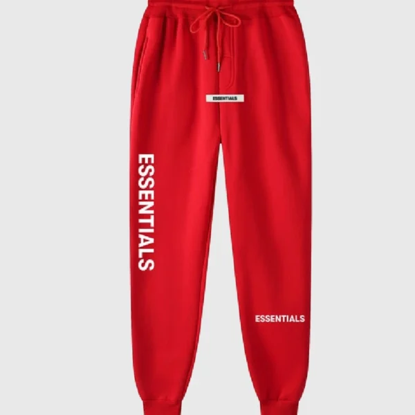 Essentials Fear of God Sweatpants Red (1)