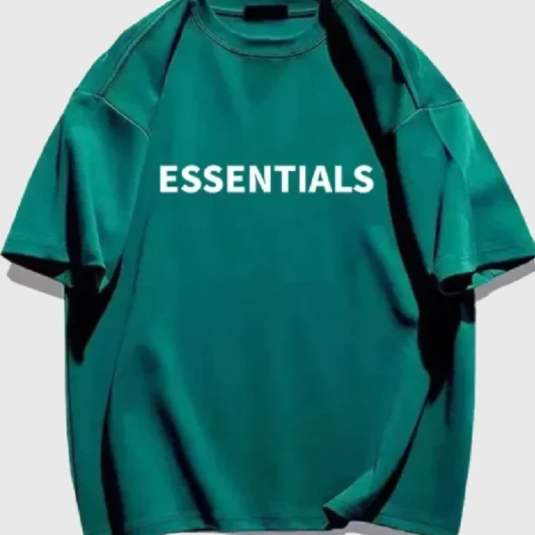 Essentials Fear of God T Shirt Green (1)