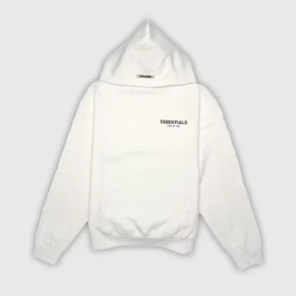 Fear of God Essentials Photo Pullover White Hoodie (FW19) (2)
