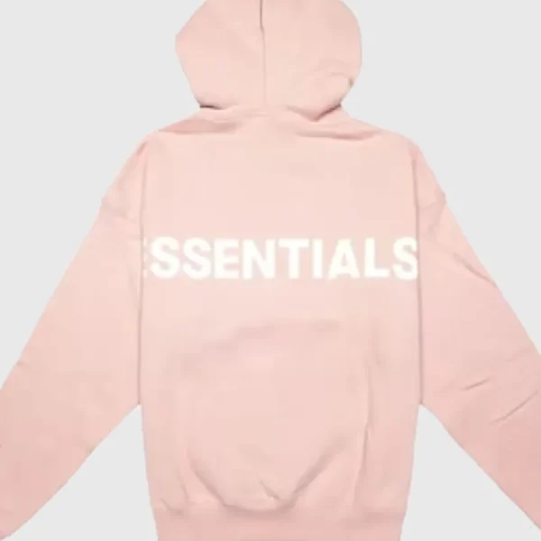 Fear of God Essentials Pink 3M Logo Pullover Hoodie (1)