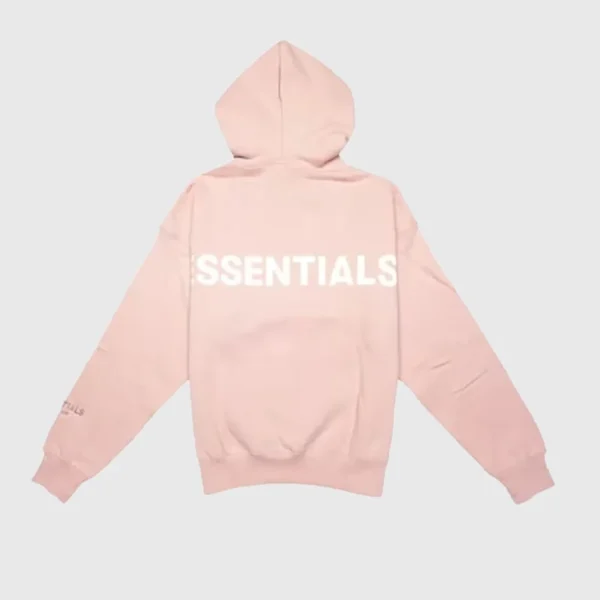 Fear of God Essentials Pink 3M Logo Pullover Hoodie (2)
